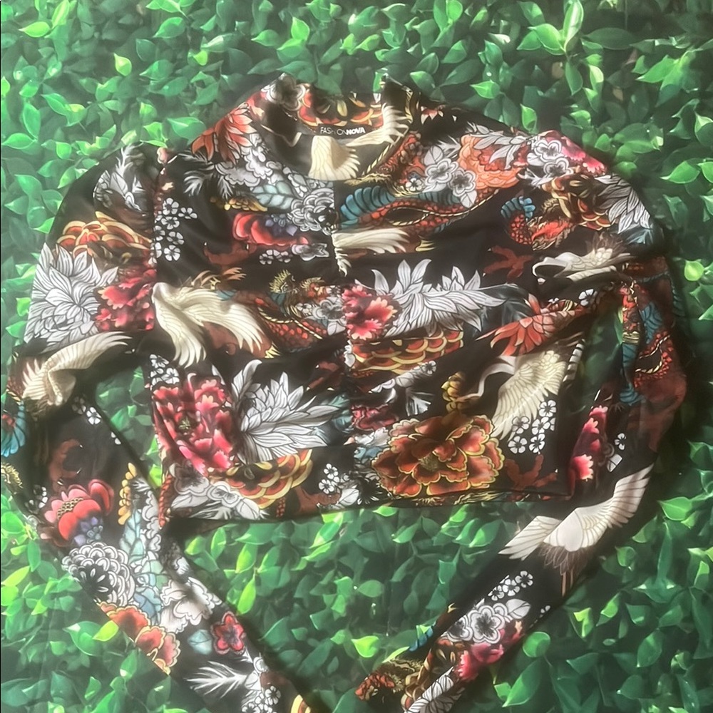 Fashion Nova Multicolor Floral Top - Picture 2 of 6